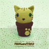 Cactus Kitty Cat Chat - Amigurumi Crochet - FROGandTOAD Creations - THUMB 1